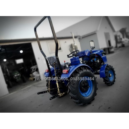 Мототрактор БУЛАТ Т-185 МАСТЕР 3Т із трьохточоковою навісною системою та двохкорпусним плугом + противаги, дуга безпеки, максимальний комплект